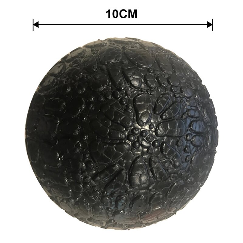 1 stk 10cm høj tæthed epp massage bold letvægts sort fitness træning lacrosse bold krop yoga sport træning sort hård stor