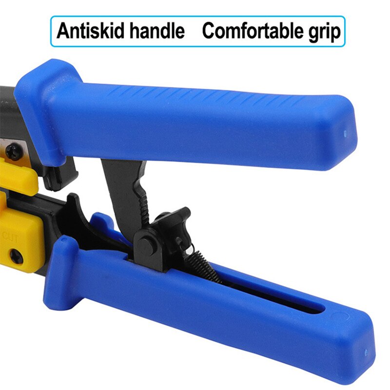 Blue/Orange/Red/Black EZ RJ45 Tool Kit Perforated Crystal Head Crimping Clamp Network Clamp 8P/6P Lan Cable Wires Pliers Tool