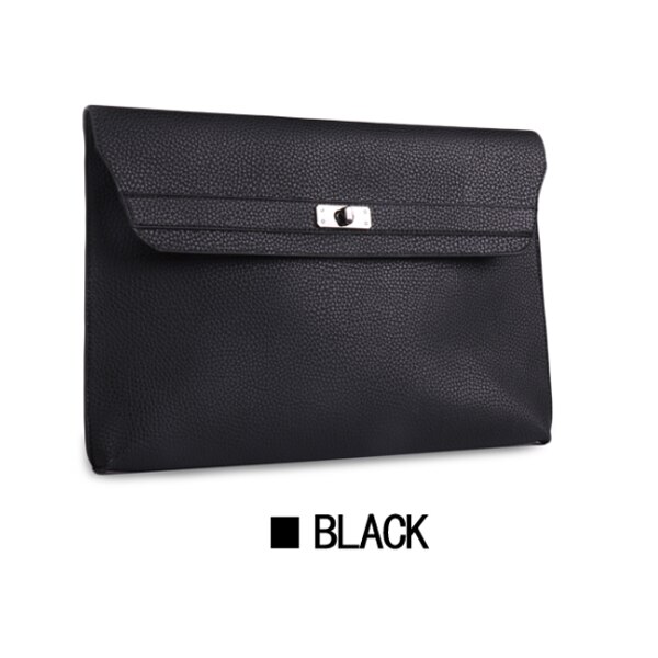 Women Day Clutches PU Leather Crossbody Bags For Women's Envelope Clutch Purse Ladies Hand Bags Bolsas Shoulder Bag: Black