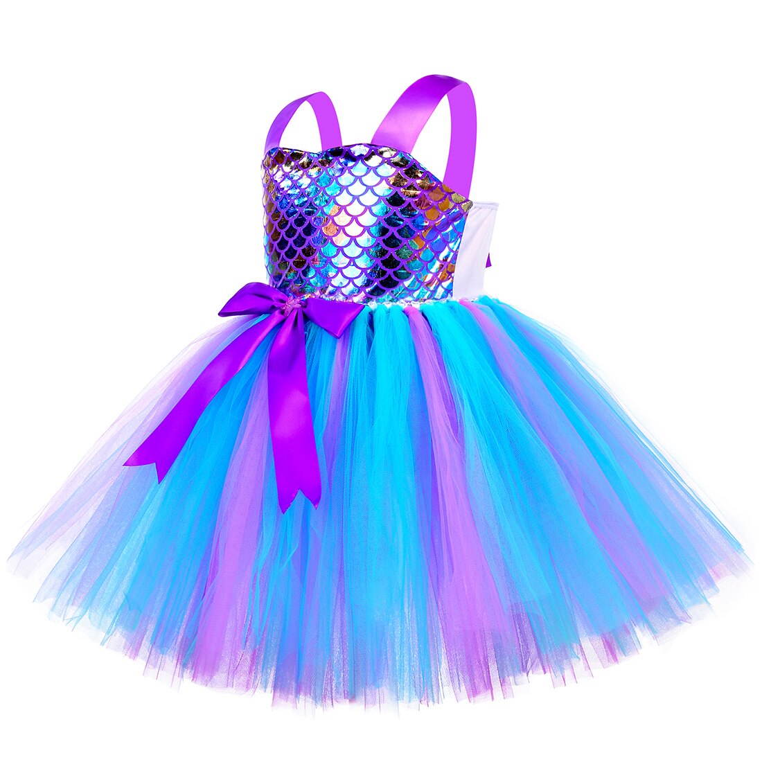 Disfraz de sirena para niña, Ropa de de cumpleaños infantil, vestidos de princesa de sirenita, disfraz de Pascua para carnaval