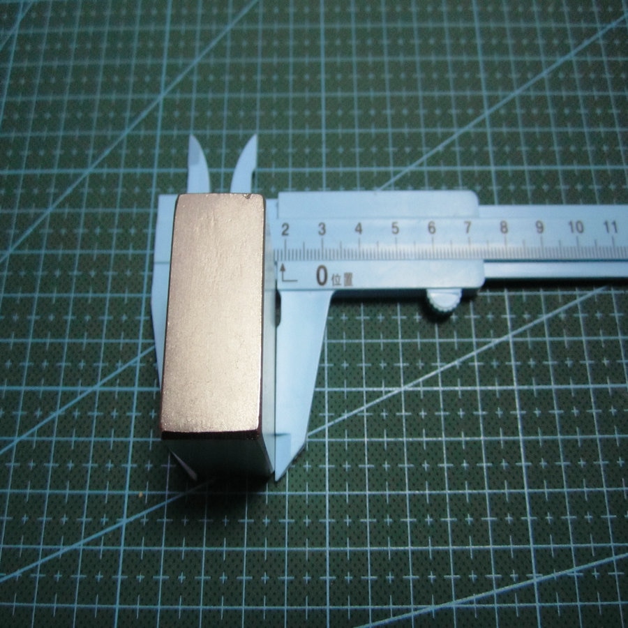 1 stücke N45 40*40*20 Starke Selten Erde Neodym Magneten 40X40X20 MM Block dauerhaft Magnet 40mm * 40mm * 20mm (39*39*19)