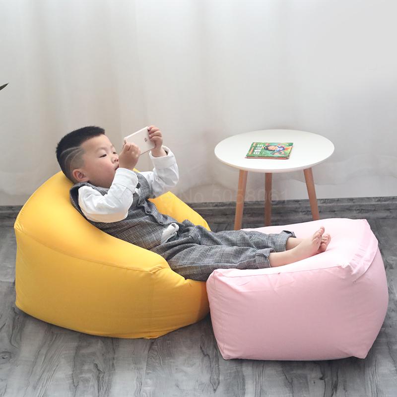 Børnesofa mini baby sækkestol lille tatami børns doven sofa dreng pige sød læsestol