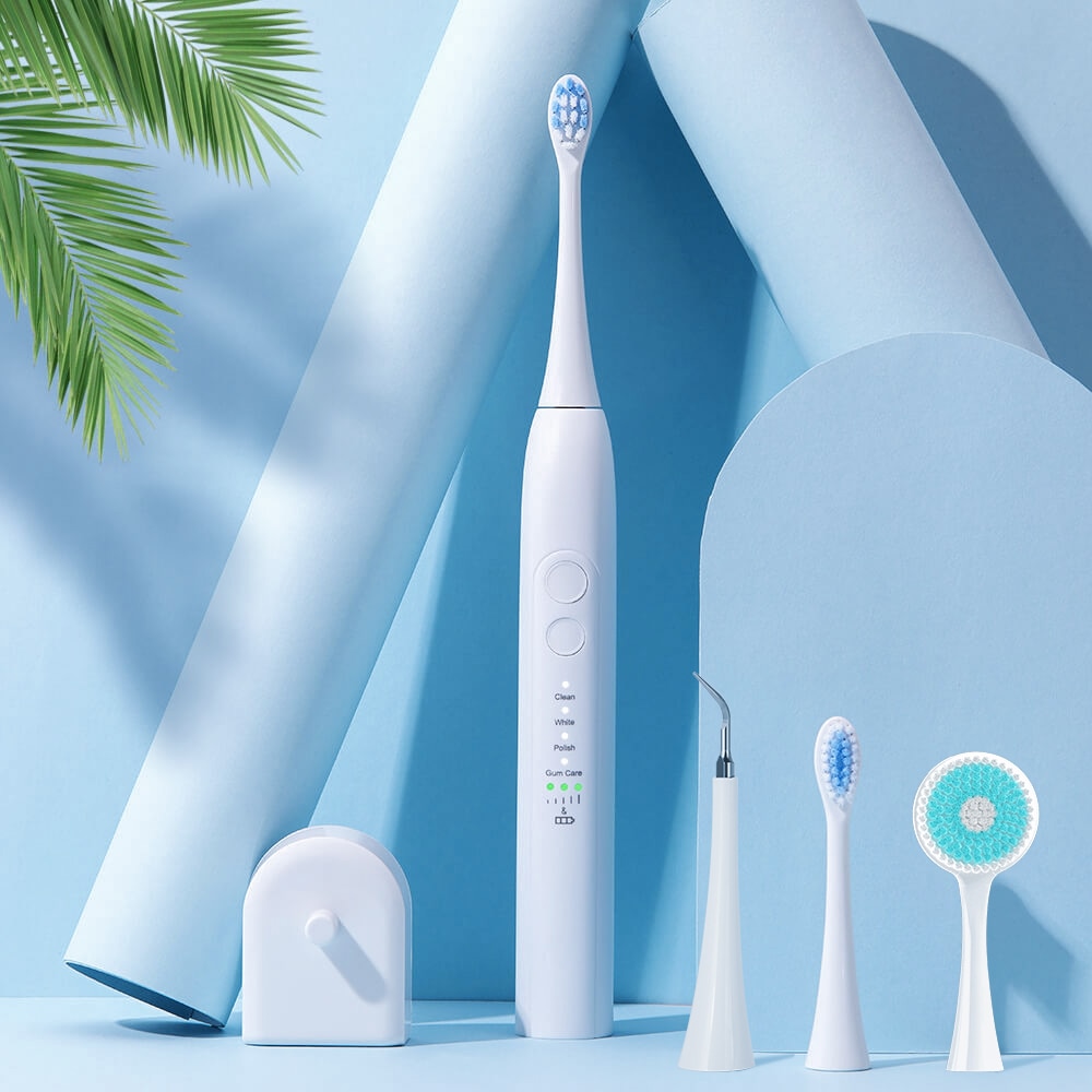 Sonic elektrisk tannbørste oppladbar brosse en tannbørste ultrasonisk ansiktsrensebørste erstatning tannskalerhode