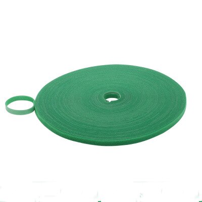 Bande velcro auto-adhésive, 5 mètres/rouleau, 10mm, attaches solides réutilisables, boucles de câble, ruban magique, accessoires de bricolage: green