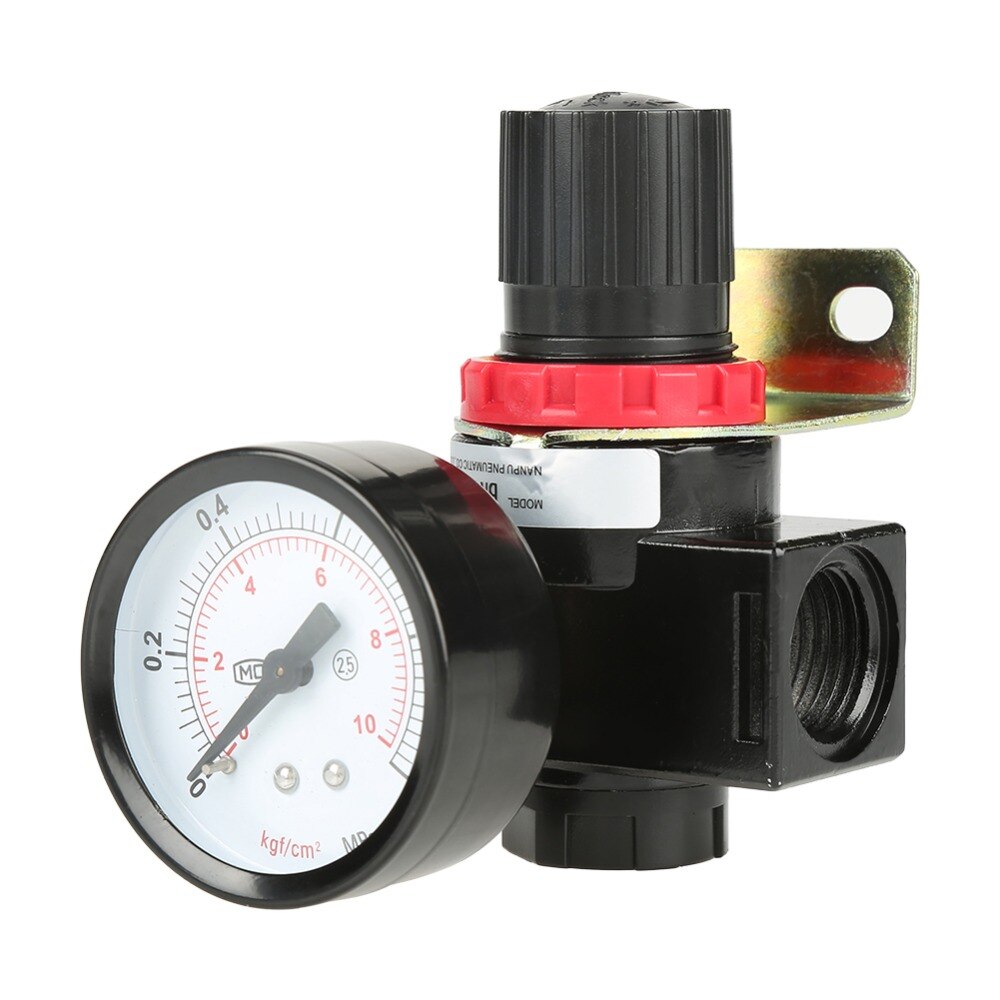 BR4000 G1/2 Inch Air Regelklep Reduceerventiel Controle Compressor Druk Reguleren Regulator Valve Met Gauge Meter