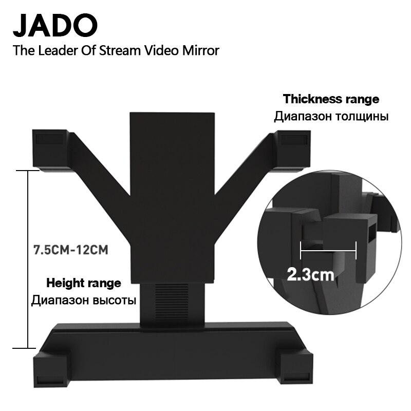 JADO Driving Mirror recorder soporte universal montaje de ventosa adecuado para todos los modelos de coches parabrisas delantero y consola