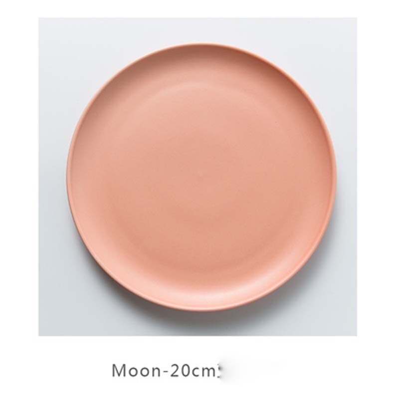 Nordic setting plate tableware Western plate simple straw hat plate pasta plate Western-style dessert plate personality: q