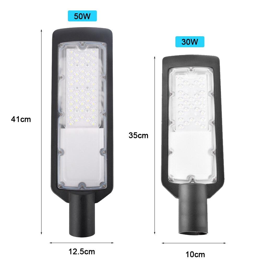 30w/50w led vej gadelys vandtæt  ac85-265v spotlight udendørs belysning til gadeguirlander industriel have firkantet lampe