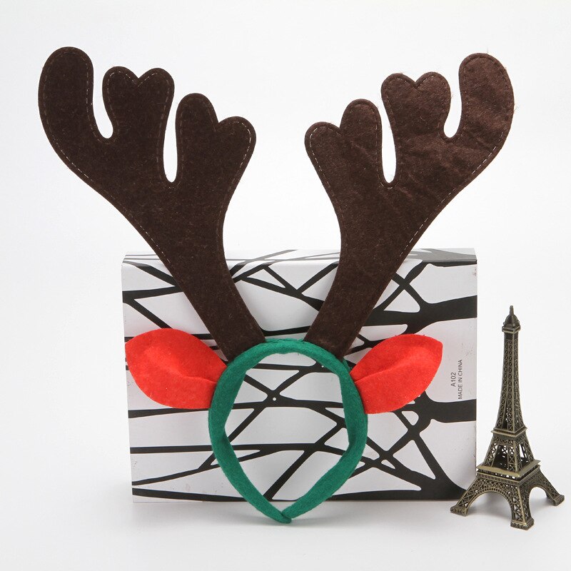 Bois bandeau décorations de noël pour la maison noël Festival fête ornements nouvel an décor enfants cheveux accessoires: 3