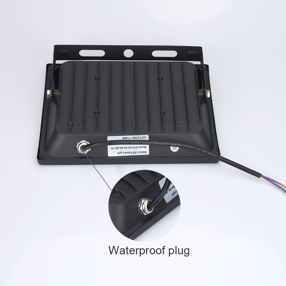 220V LED Reflector 10W 30W 50W 100W Reflector LED Luz de inundación impermeable IP65 de pared del proyector iluminación Exterior blanco frío cálido