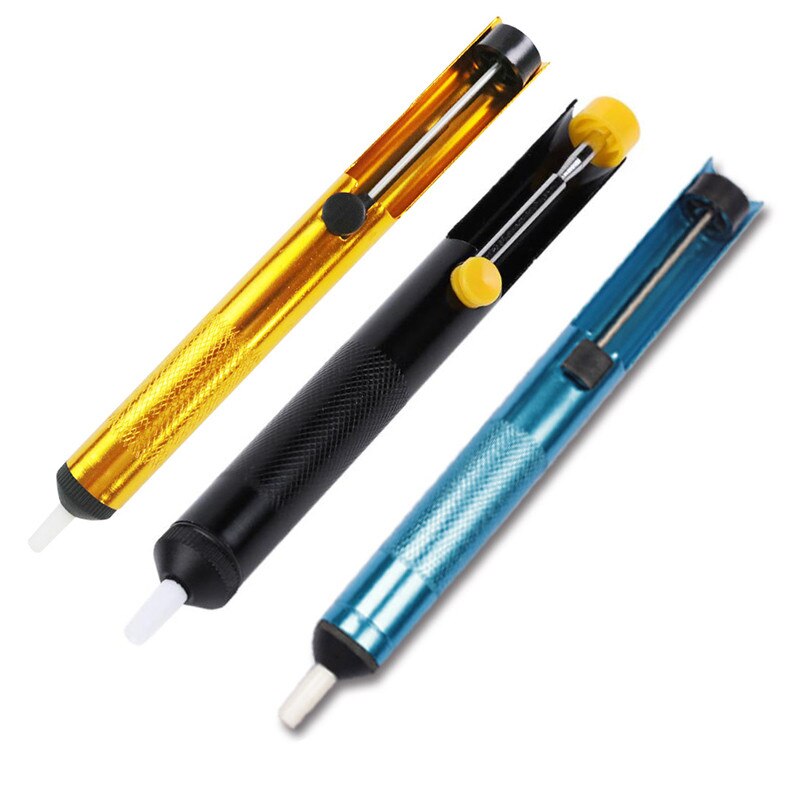 Aluminum Desoldering Metal Solder Sucker Pen Desolder High Efficiency Removal Vacuum Soldering Desolder Hand Welding Tools