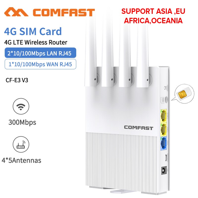 Mbps 2,4 GHz Katze4 LTE Drahtlose Wifi Router Ich bin Freien 3G 4G SIM Karte CPE Router 4 Antennen Industrie wi-fi Abdeckung FDD /TDD Router