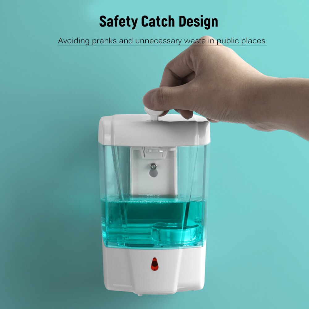 Intelligent Automatic Liquid Soap Dispenser Infrared Induction Foaming Hand Washing Device for Kitchen Toilet Shower Gel Holder