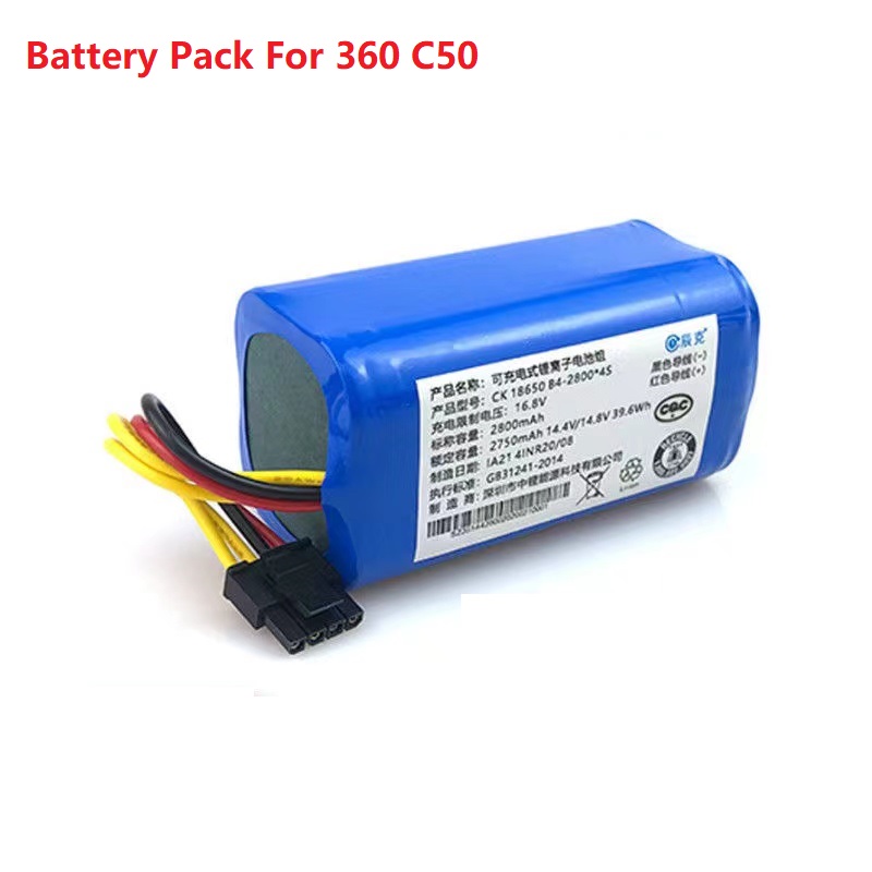 Neuer 14,4 V 2800mAh Li-Ionen-Akku für c50 Roboter-Staubsauger zubehör