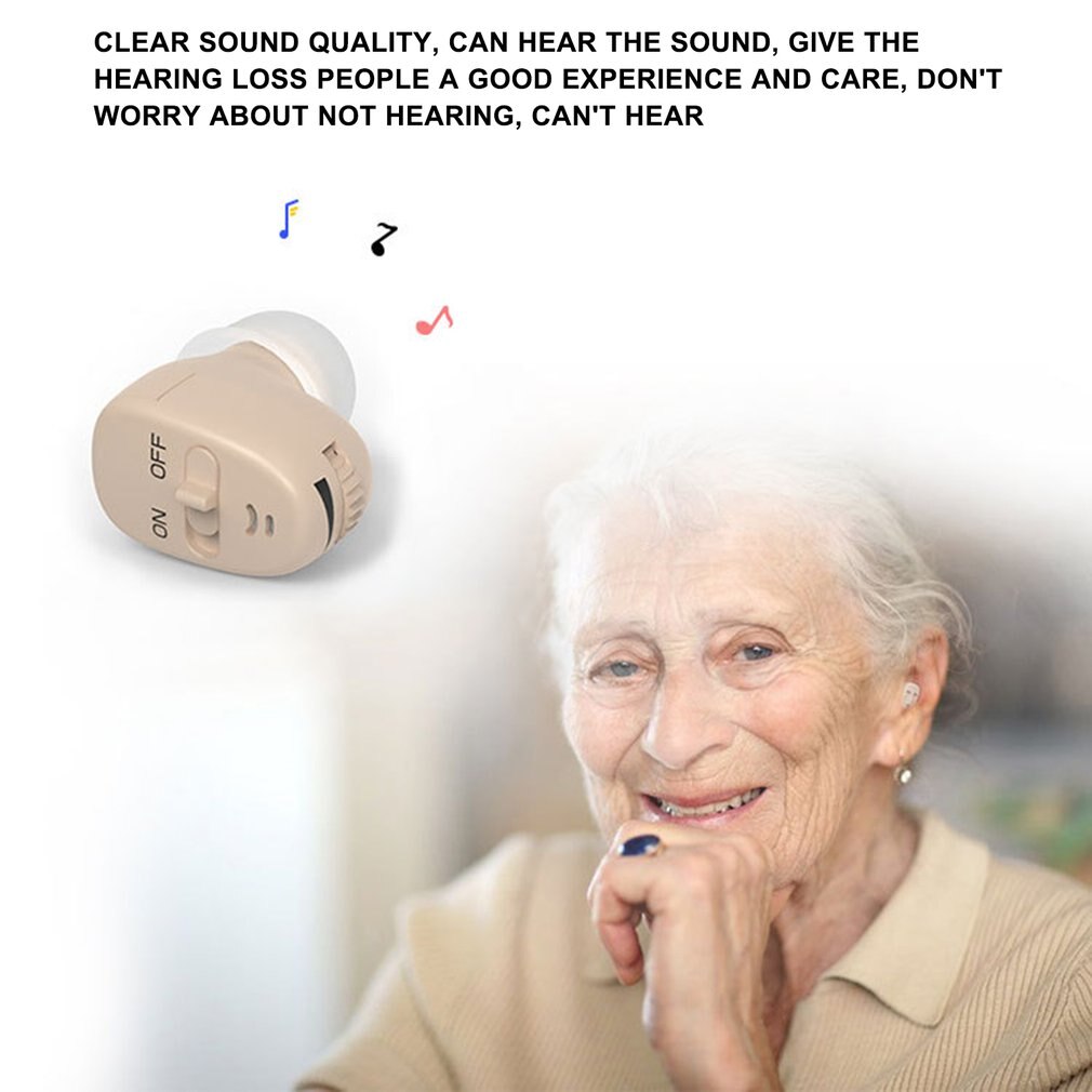 In Ear Hearing Aid Invisible Wide-Frequency No-Noise Super Mini Open-Fit Deaf Hearing Aids For Adults Elderly Children