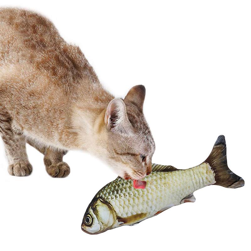 Fisk form katt leke bitebestandig kattunge tygge leke kattemynte kjæledyr leke kattunge tenner leke katt interaktiv leke kjæledyr trening leke: 1