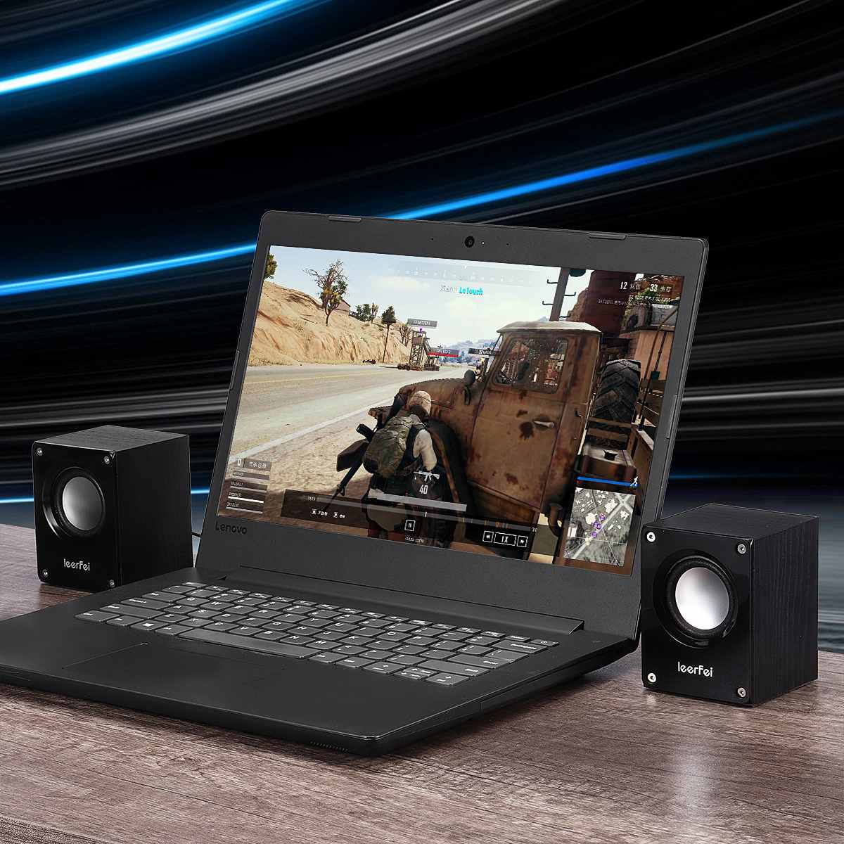 K-1061 Computer Lautsprecher Subwoofer USB angetrieben 3,5mm Jack Verdrahtete SoundBox Heimat Theater System Für PC Schreibtisch-Computer Laptop