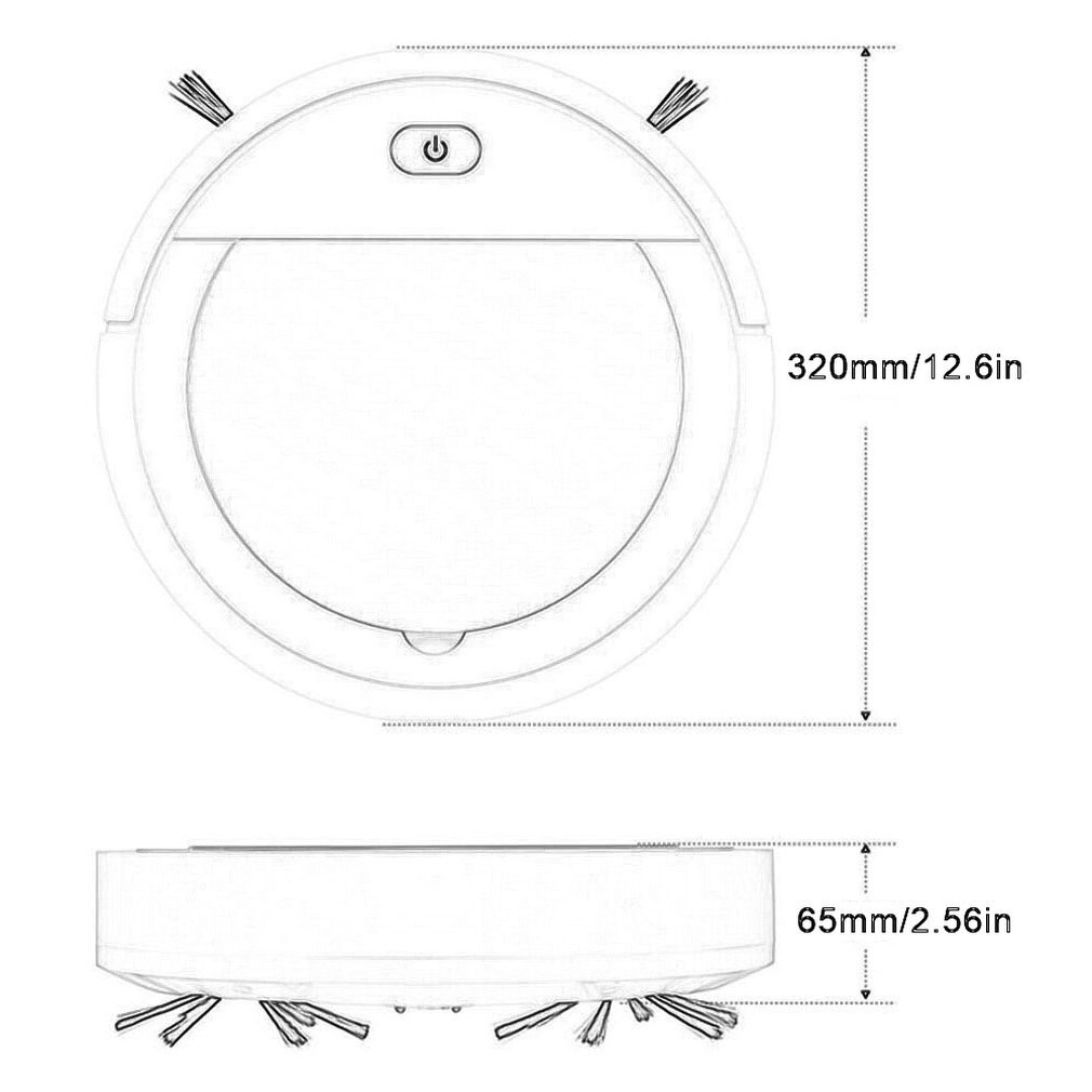 Smart Vacuum Cleaner with 1800pa Strong Suction Large Capacity Battery Super Silent Triple Filter