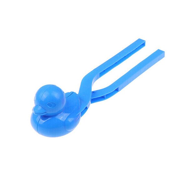 Eend Vormige Sneeuwbal Maker Clip Kinderen Outdoor Winter Sneeuw Zand Mold Tool Speelgoed kan: Blue