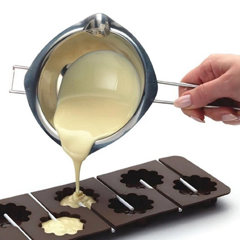 Rvs Chocolade Melting Pot Dubbele Boiler Melk Kom Boter Candy Warmer Pastry Bakken Tools