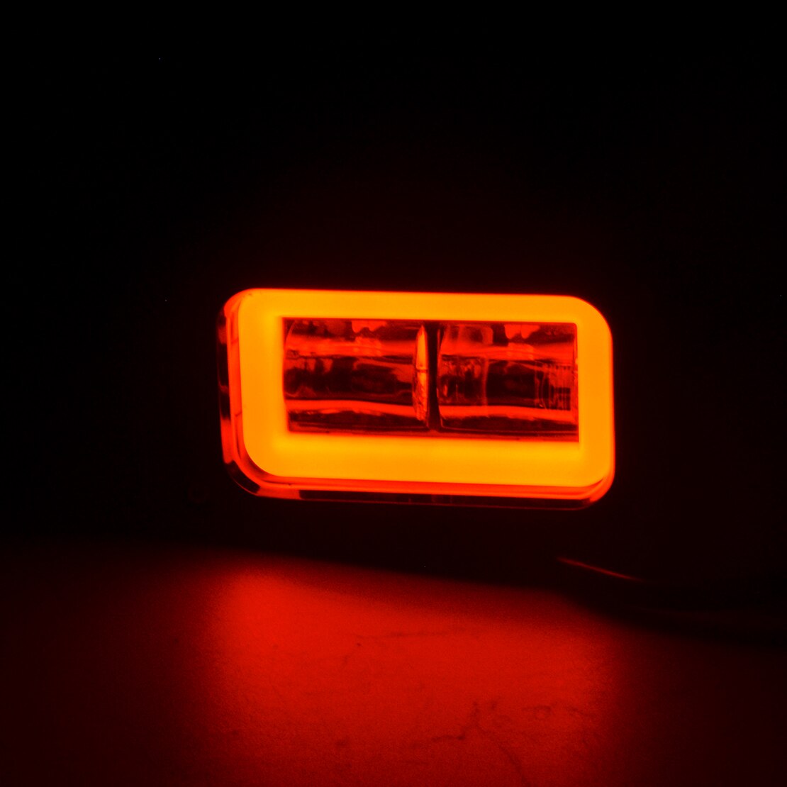 Luz LED de Ojos de Ángel para coche, lámpara de circulación diurna Universal para SUV, todoterreno, ATV, camiones, 4WD, CC 9-32V, 4 pulgadas