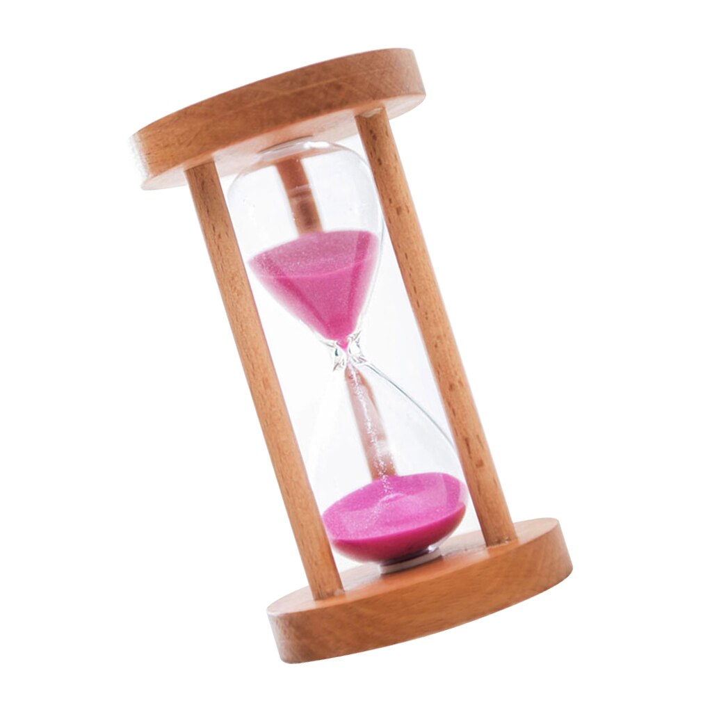 10 15 30 Minuten Zandloper Timer Houten Ingelijst Zandloper Zandloper Klok Keuken Gereedschap Thuis Kantoor Tafel Decor Math Speelgoed: Pink 30 MIN