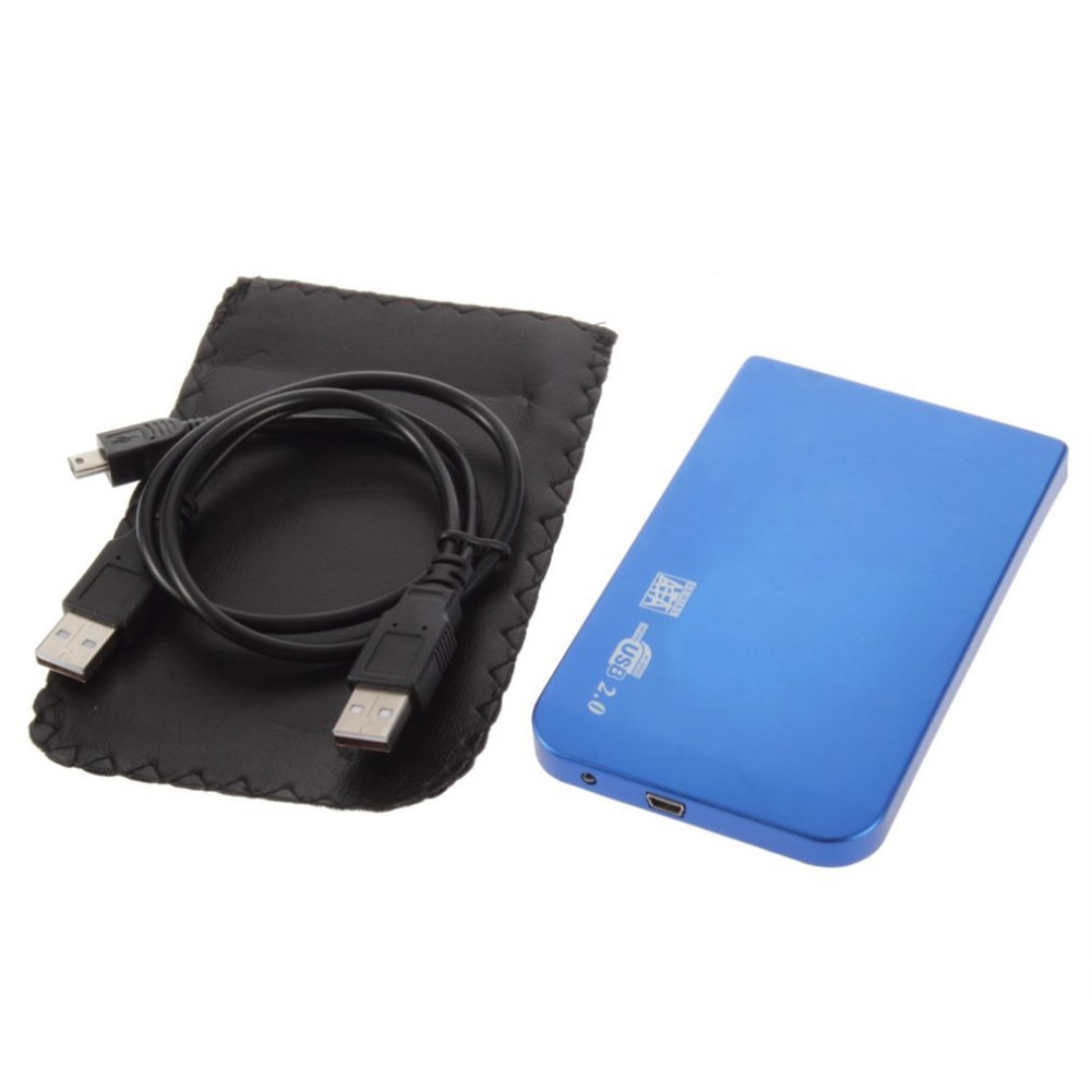 Ultra-Slim USB 2.0 Hard Drive External Enclosure Case for 2.5 Inch SATA HDD SSD