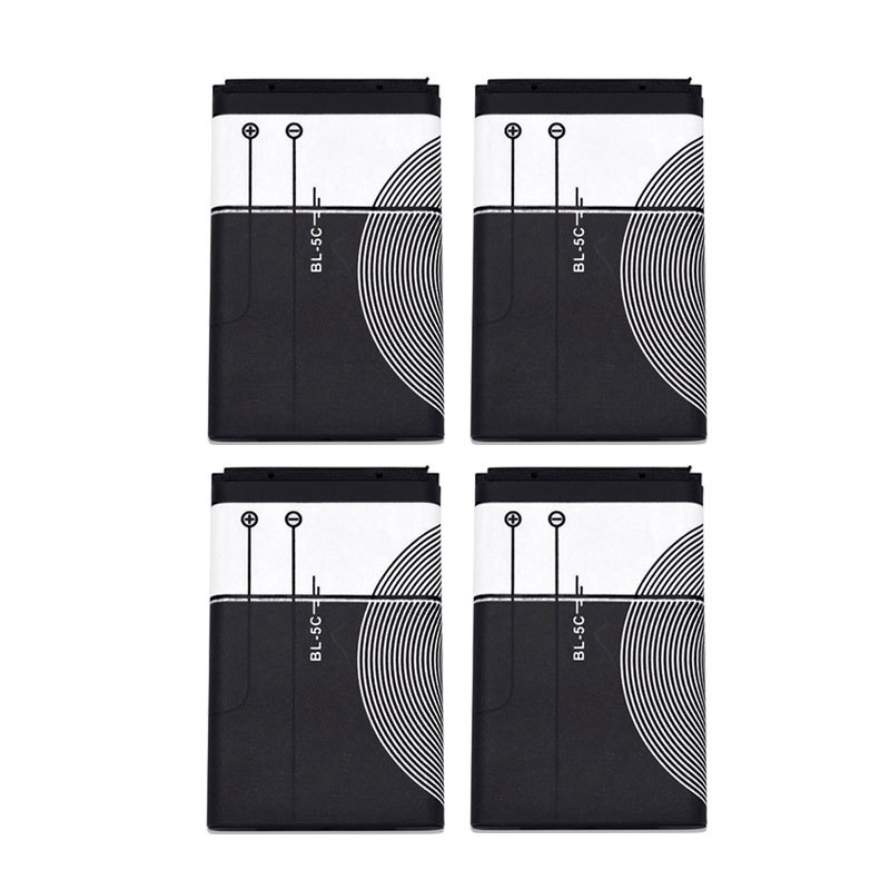BL5C BL-5C Bl 5C 3.7V 800Mah Lithium-polymeer Telefoon Batterij Voor Nokia 1100 1110 1200 1208 1280 1600 2600 2700 3100 3110 5130 6230: Rood