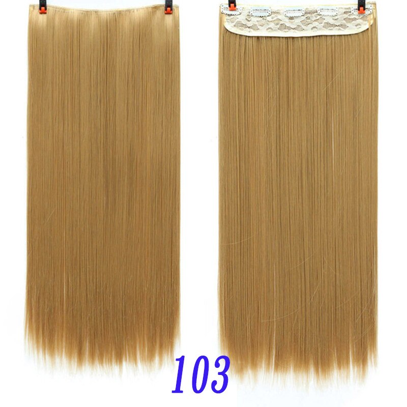 Xuanguang 24 tommer langt rett hår langt hår gradient rett hår gradient hårforlengelse høytemperatur kjemisk fiber: 103