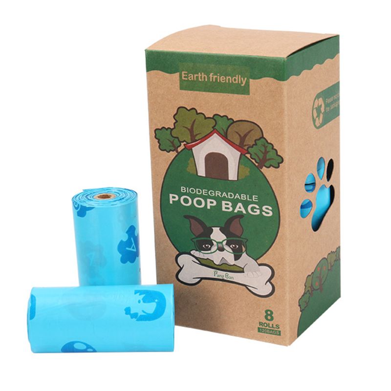 Thick Biodegradable Dog Poop Bags Leak-Proof Pet Waste Bag Refills Trash Bags: 4