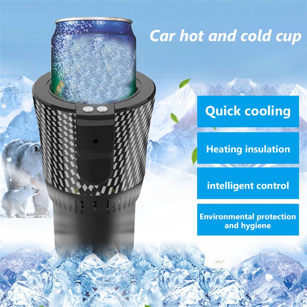12V Auto Koeling Cup Smart Elektrische Drank Koeling Verwarming Cup Bekerhouder Warmer Koeler