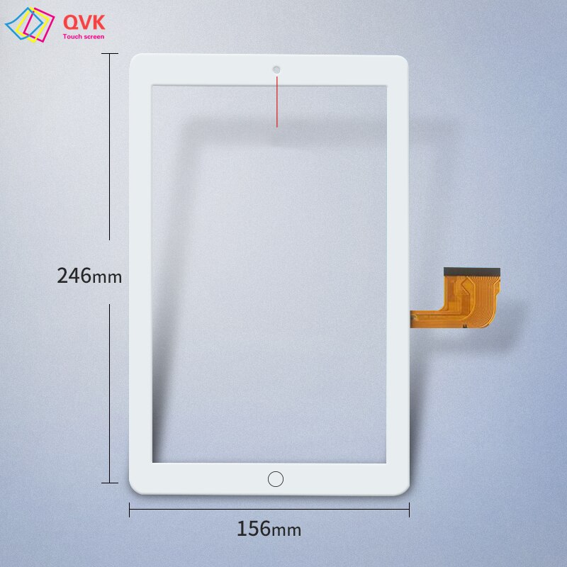 10.1 inch Black White for mediatek ZH960 Tablet PC Capacitive Touch Screen Digitizer Sensor External Glass Panel: 246x156mm  white