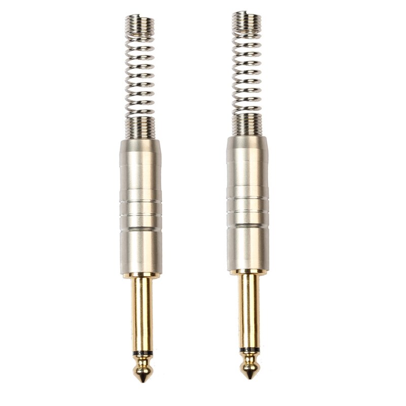 Top 6.35mm Welding Plug Mono Gold-Plated Plug for Welding Various 6.35 o Cables, Microphones, Electric Guitar Cables