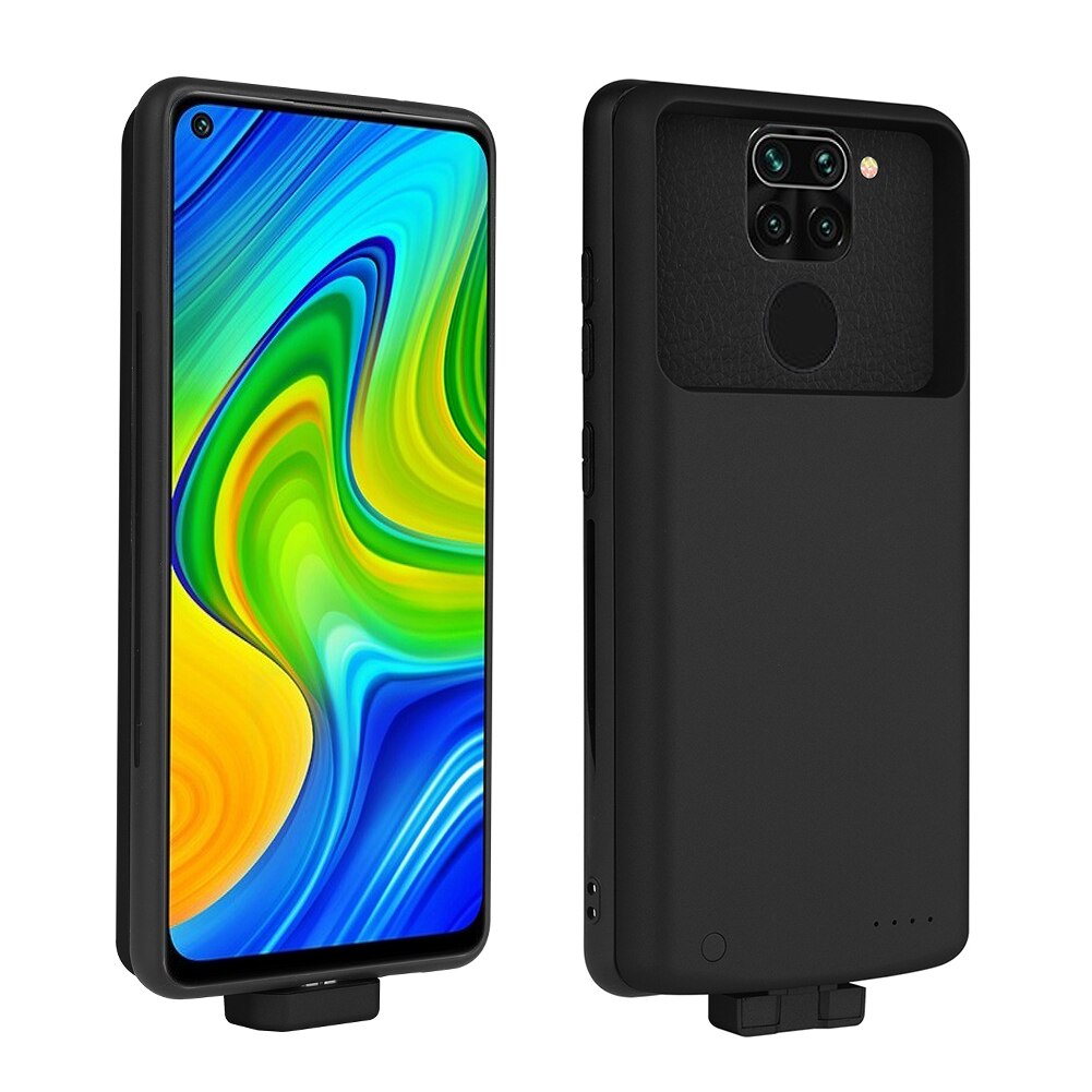 Pour Xiaomi Redmi Note 9 boîtier de batterie 5000 Mah chargeur étui couverture de téléphone intelligent batterie d'alimentation pour Redmi Note 9 boîtier de batterie Capa