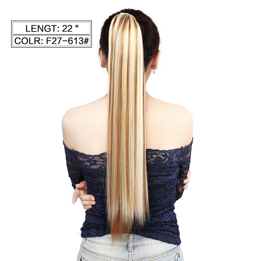 Staart Neitsi 22 ''55 cm 1PC Straight Clip In Staart Vals... – Grandado
