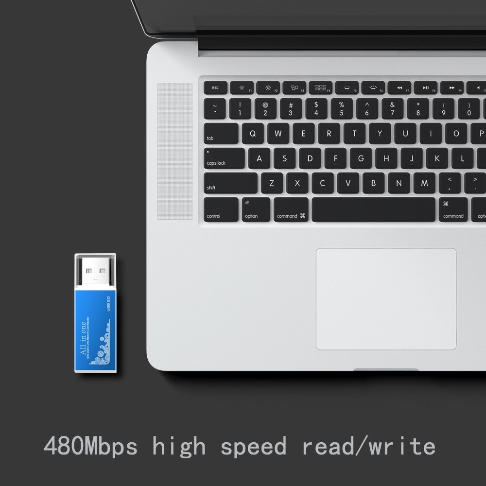 All In 1 USB 2.0 Multi TF / SD / Micro SD / MS /Micro MS Memory Card Reader