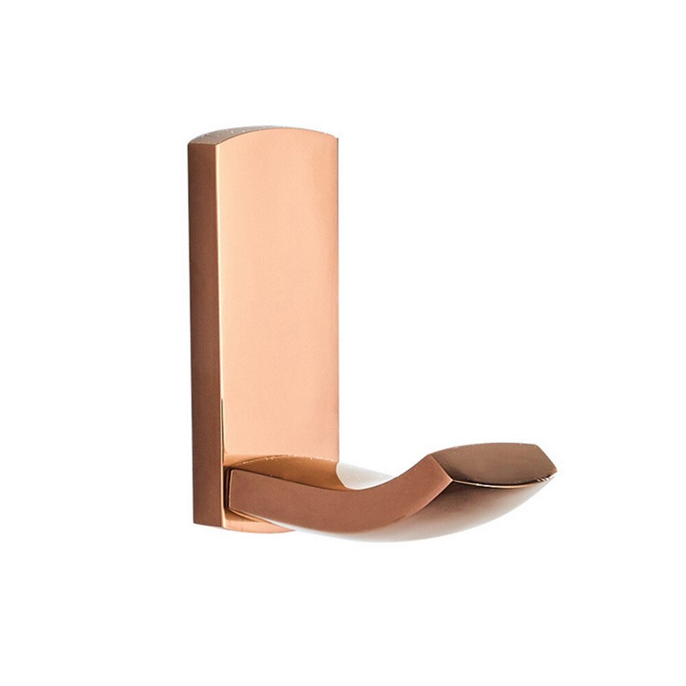 Luxury Rose Gold Brass Square Bathroom Accessories Set Bath Hardware Towel Bar Soap Dish Toilet Paper Holder Robe Hook mm022: Robe Hook