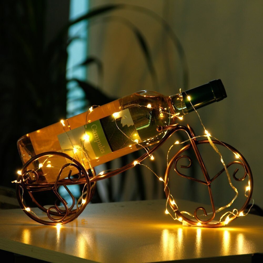 Led Strings Led Fairy Lights CR2032 Button Battery Operated 7ft/2M 20LED Koperen Licht Voor Xmas Bruiloft Decoratie