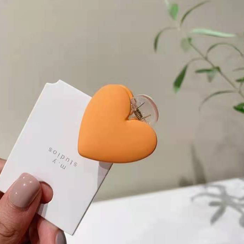 H:HYDE Acryl Hairdres Frauen Haar Krallen Zurück von Kopf Krabben Schellen Klaue Clips Mädchen Süssigkeit Farbe Herz Haar Clips: Q37144