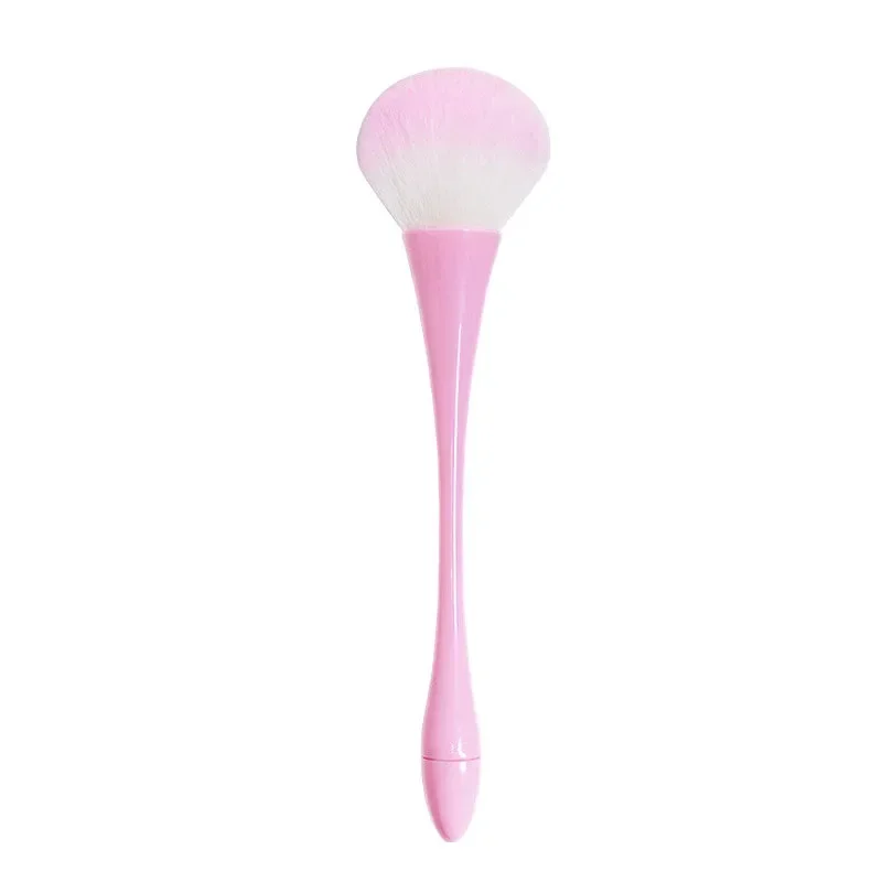 Brocha para colorete en polvo de oro rosa, brocha de maquillaje , cosmética grande para cara, brocha colorete, herramienta de maquillaje: Marfíl