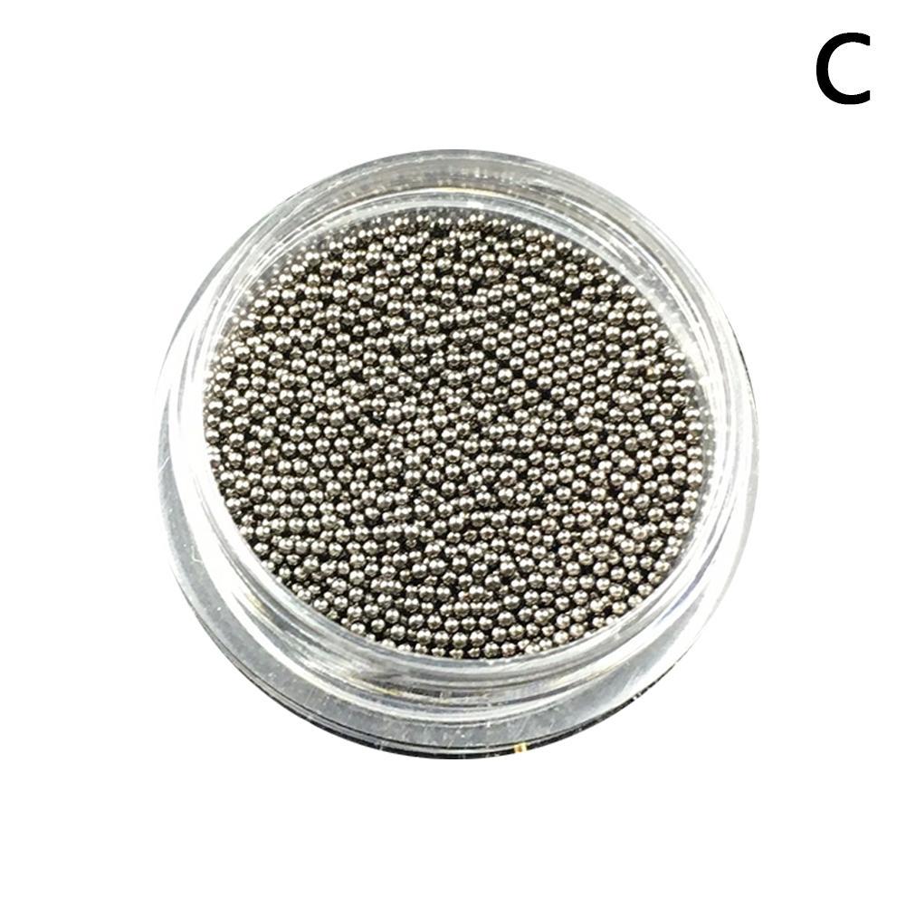 0.8mm 3d Metalen Staal Kralen Roestvrij Staal Voor Nagels Art Accessoires Gold Nail Kralen Micro Nail Art Decoraties Studs