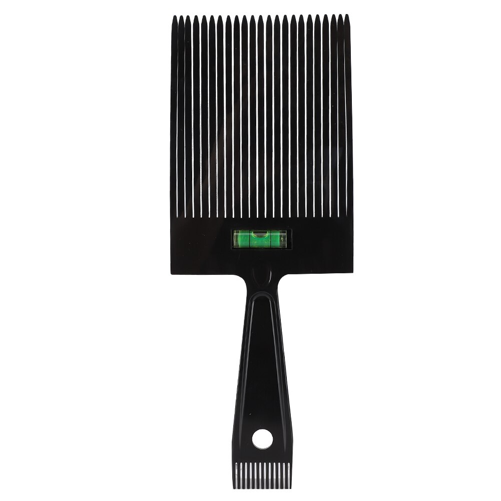 Black Profession Flat Top Guide Comb Built-In Horizontal Lines Haircut Clipper Comb Barber Shop Dyeing Hairstyle Styling Tools