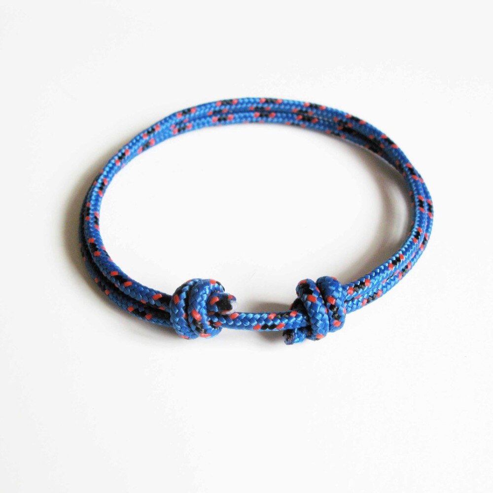 Bracelet paracorde 2mm de survie coloré à noeud réglable rapide