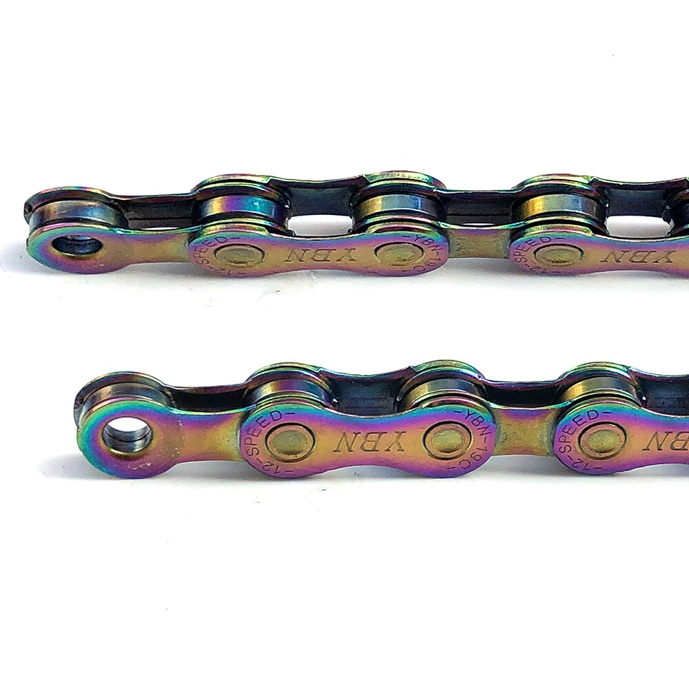YBN Bicycle Chain 12 Speed Plating Color MTB Mountain Road Bike Chain For SRAM Shimano Campanolo System
