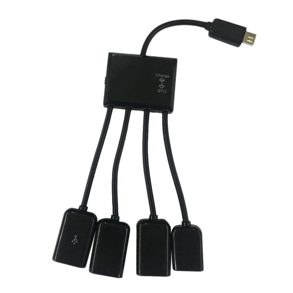 1pc 4 Port Micro USB for Android Tablet Computer PC Power Charging OTG Hub Cable Connector Spliter