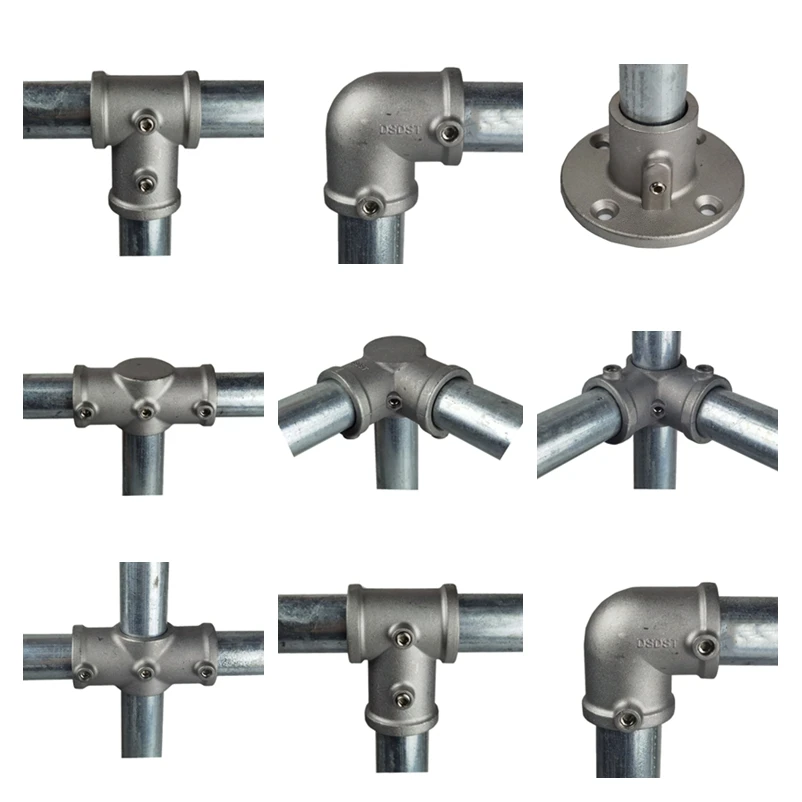 Conector de aleación de aluminio, Base en T de codo, accesorio plano tridimensional, sujetador de conexión, piezas de estante de tubo de acero de 20mm