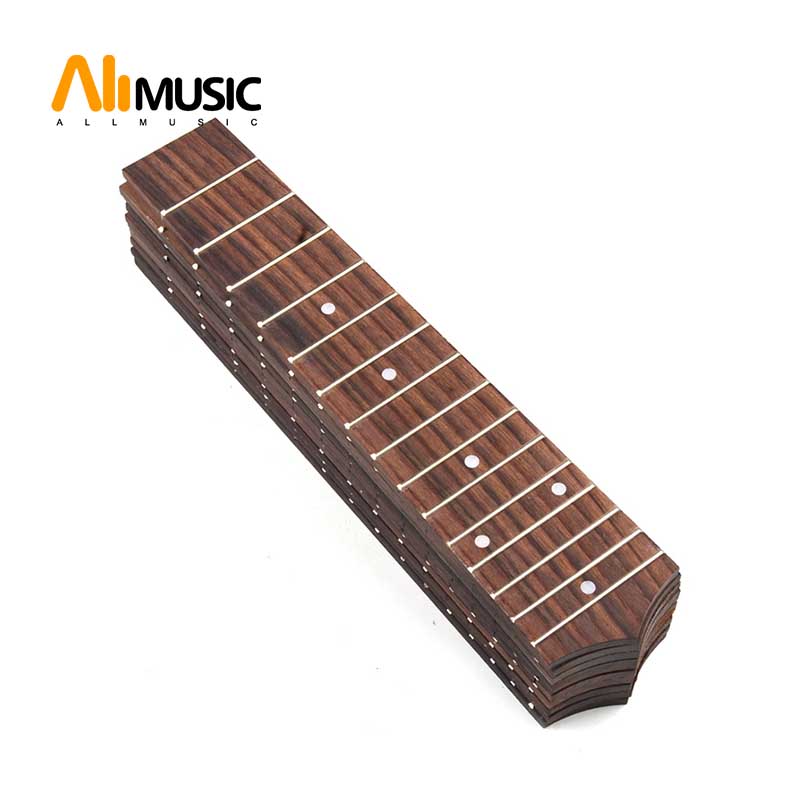 1 pcs 21 Inch Soprano Ukulele Fretboard 15 Fret Hawaii Rosewood Ukulele with 4mm Dot Fingerboard Replacement