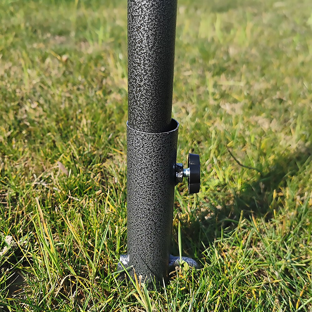 Paraply jordspyd parasol stativ holder rustfrit robust stabil højtydende praktisk bærbar terrasse jordspyd parasol stativ
