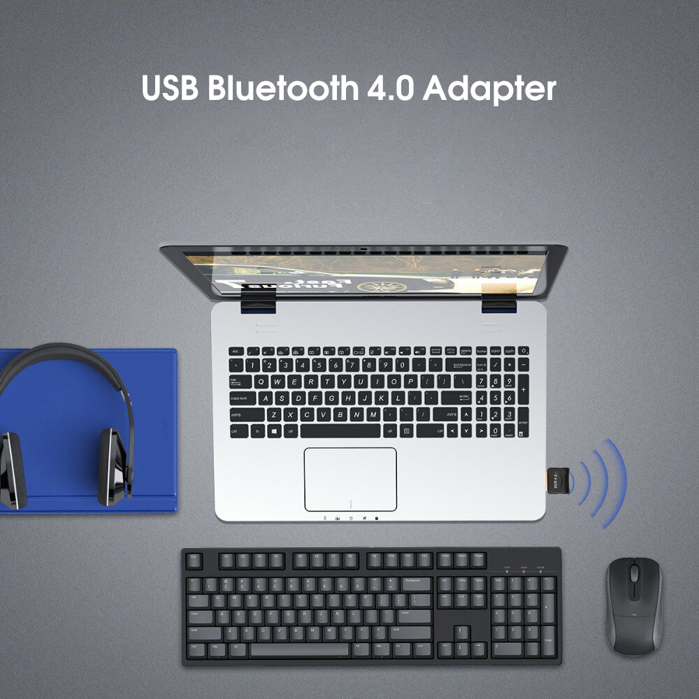 Kebidumei USB Bluetooth Dongle Adapter For Computer PC Mouse Keyboard Aux Bluetooth 4.0 Speaker Music Receiver Transmitter