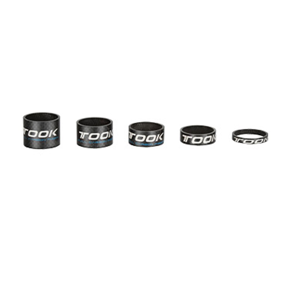 TOSEEK Full Carbon Fiber 5/10/15/20/25mm Bike Front Fork Washer Stem Washer Ring MTB Bike Headset Spacers Bicycle Parts: Blue Glossy